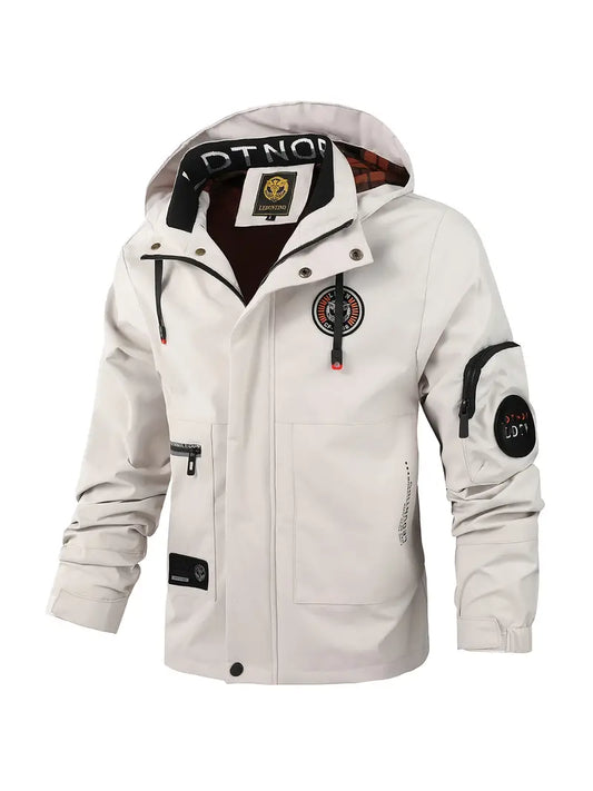 Leichte Herren Outdoorjacke wind- & wasserdicht mit Kapuze – Torben