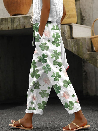 Bequeme Damenhose mit Print – Nova