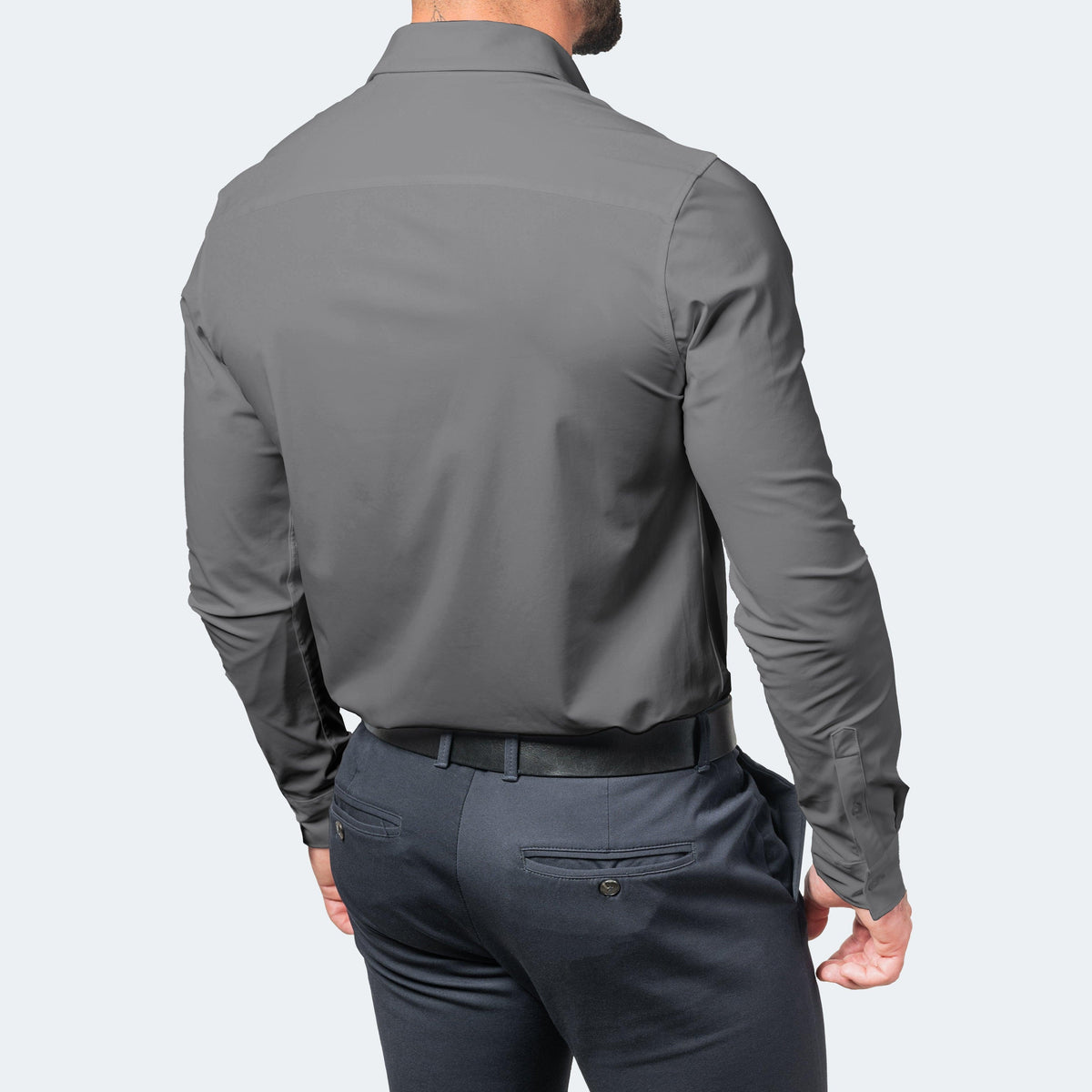 Men's Stretch Dress Shirt, No-Iron, for Work and Casual Wear 6