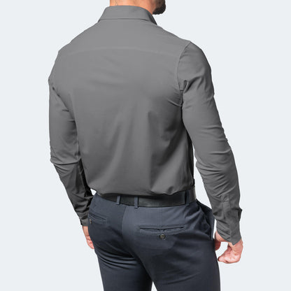 Men's Stretch Dress Shirt, No-Iron, for Work and Casual Wear 6