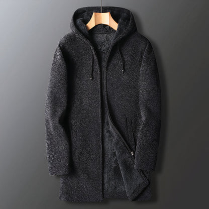 Warme Herren-Fleecejacke mit Kapuze – Marcus