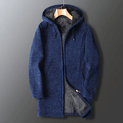Warme Herren-Fleecejacke mit Kapuze – Marcus
