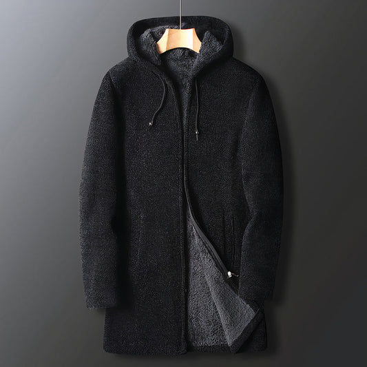 Warme Herren-Fleecejacke mit Kapuze – Marcus