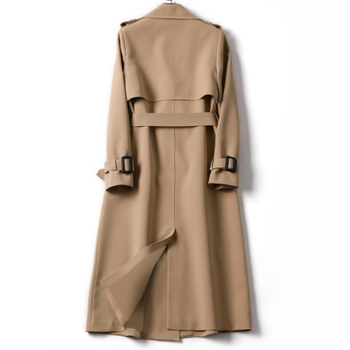 Damen Trenchcoat | Doppelknöpfen | Einfarbig | Knielang | Leicht-Luzern Mode