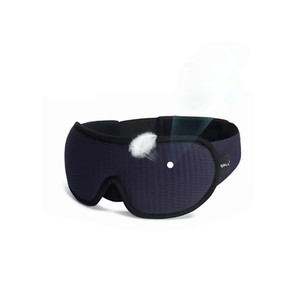 Ergonomische Schlafmaske, marineblau, druckfreies Augendesign, Luvelle.