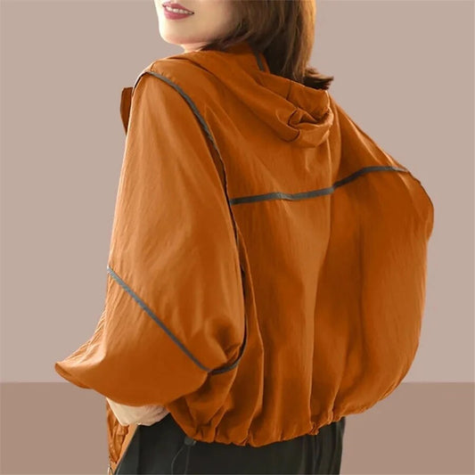 Leichte Damen-Sommer-Kapuzenjacke – Oversized, im lockeren Schnitt – Zoë