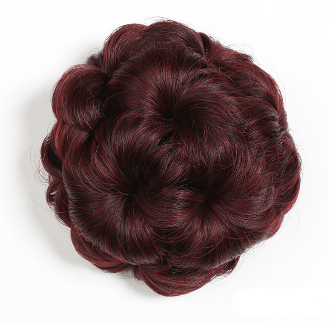 Blumenförmige Haarspange mit Haarverlängerung – Fiora