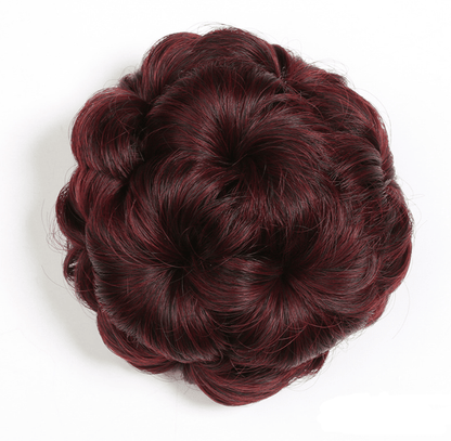 Blumenförmige Haarspange mit Haarverlängerung – Fiora