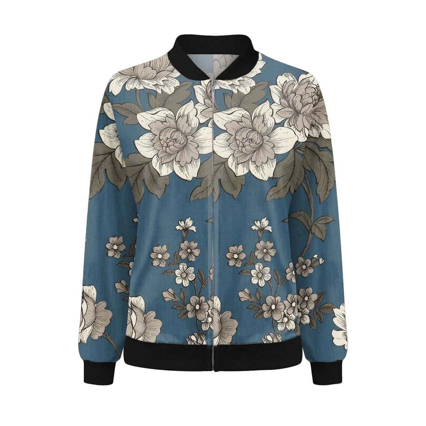 Damen-Sommermantel mit feinem Blumenmuster – Fiora