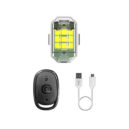 LED-Fahrradlicht Set, USB wiederaufladbar, wasserdicht, mit Fernbedienung, für sicheres Radfahren.