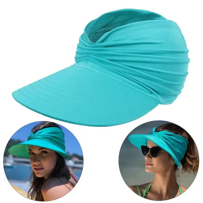 Damen Sonnenhut | Faltbar & Kompakt | UV Schutz | Sommerhut mit großem Schirm-Luzern Mode