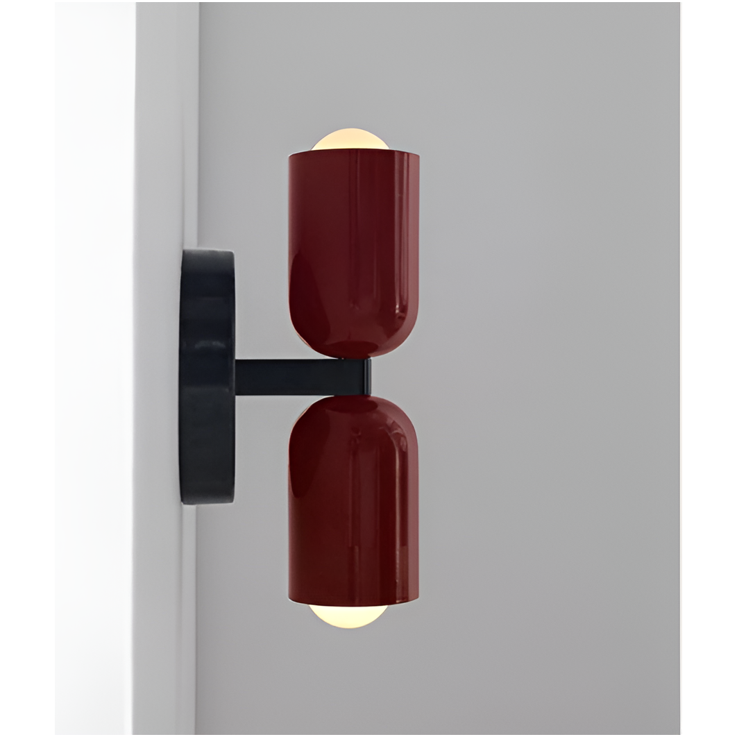 Minimalist Modern Twin-Bulb LED Wall Light with Two Heads 17