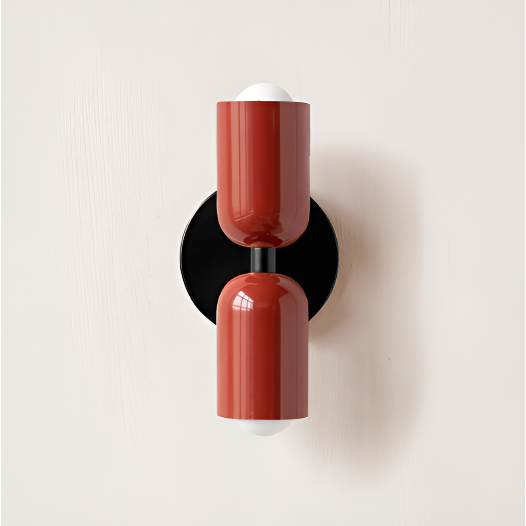 Minimalist Modern Twin-Bulb LED Wall Light with Two Heads 19