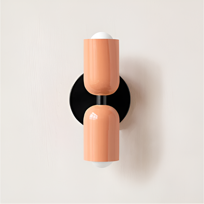 Minimalist Modern Twin-Bulb LED Wall Light with Two Heads 34
