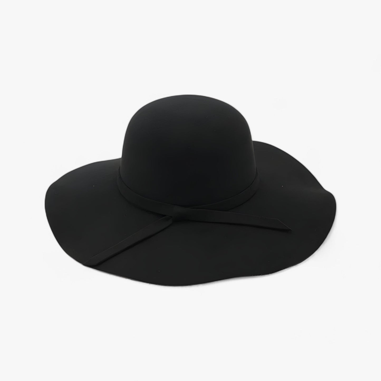 Fedora Damenhut | Wollfilz | Einfarbig | Einheitsgröße | Langlebig-Schwarz-Luzern Mode