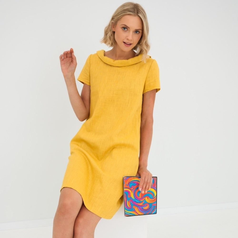 Baumwoll-Sommerkleid mit Midi-Länge – Fenna