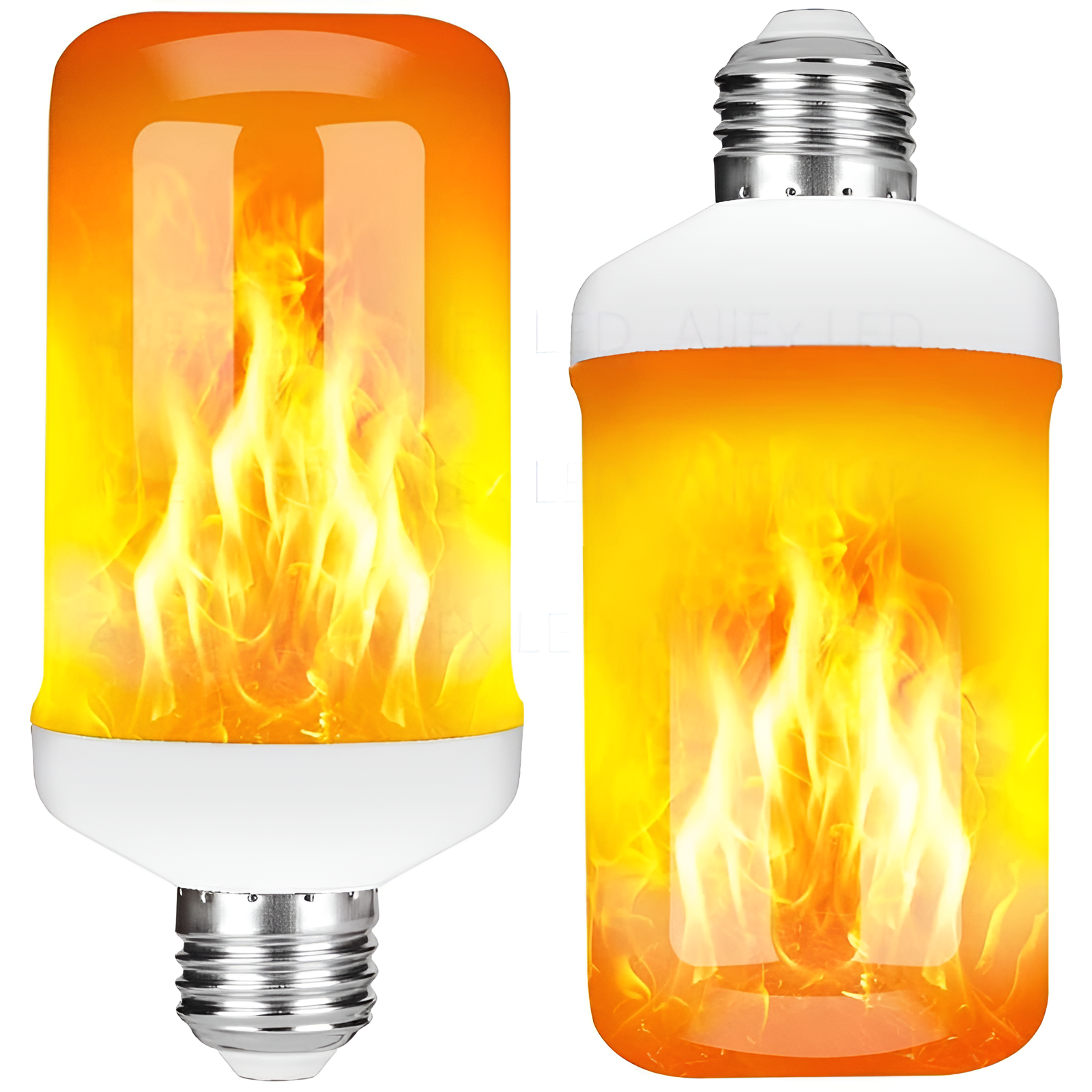 LED-Flammenlampe, E27, orange, realistische Flammeneffekte, energiesparend, dekorativ.