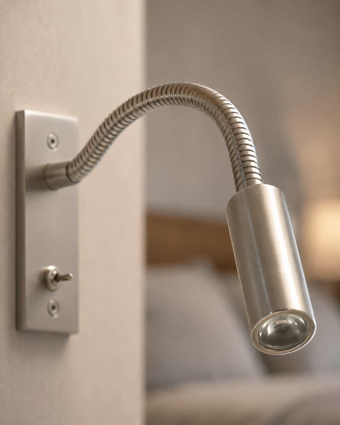 Flexible Gooseneck Wall Light – Adjustable Modern Reading Lamp for Bed and Sofa 7