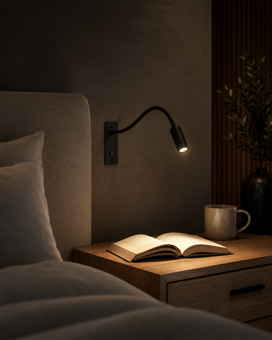 Flexible Gooseneck Wall Light – Adjustable Modern Reading Lamp for Bed and Sofa 6