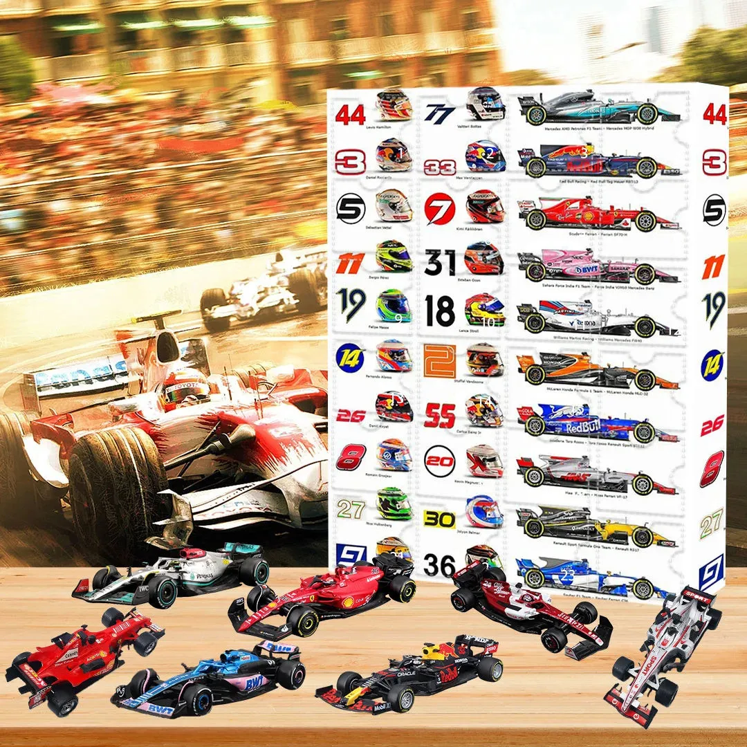 Formel-1-Adventskalender mit Sammlerstücken – Für echte Rennsportfans