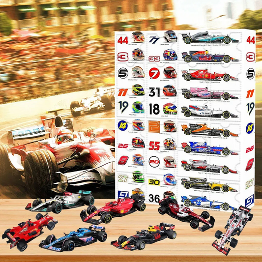 Formel-1-Adventskalender mit Sammlerstücken – Für echte Rennsportfans