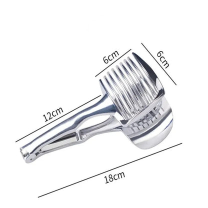 Metallschneidegerät für Gemüse, 18 cm, Edelstahl, ergonomisch, Küchenzubehör.