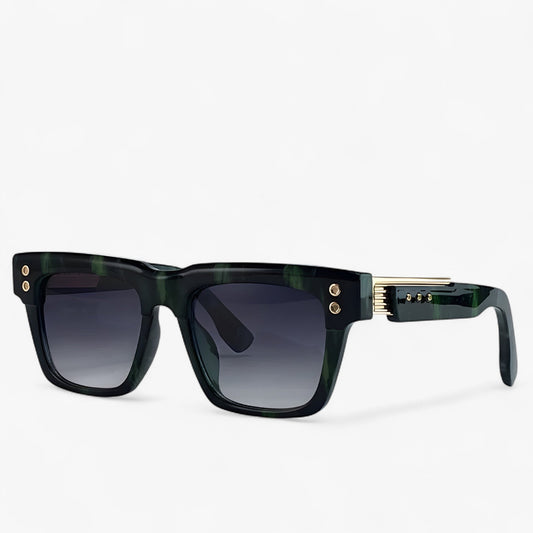 Sonnenbrille | Gepolarisiert | Steampunk | Eckig | Unisex | UV-Schutz-Luzern Mode