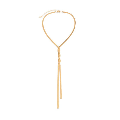 Geflochtener Leder-Bolo-Tie in Beige mit verstellbarem Verschluss für Damenmode.