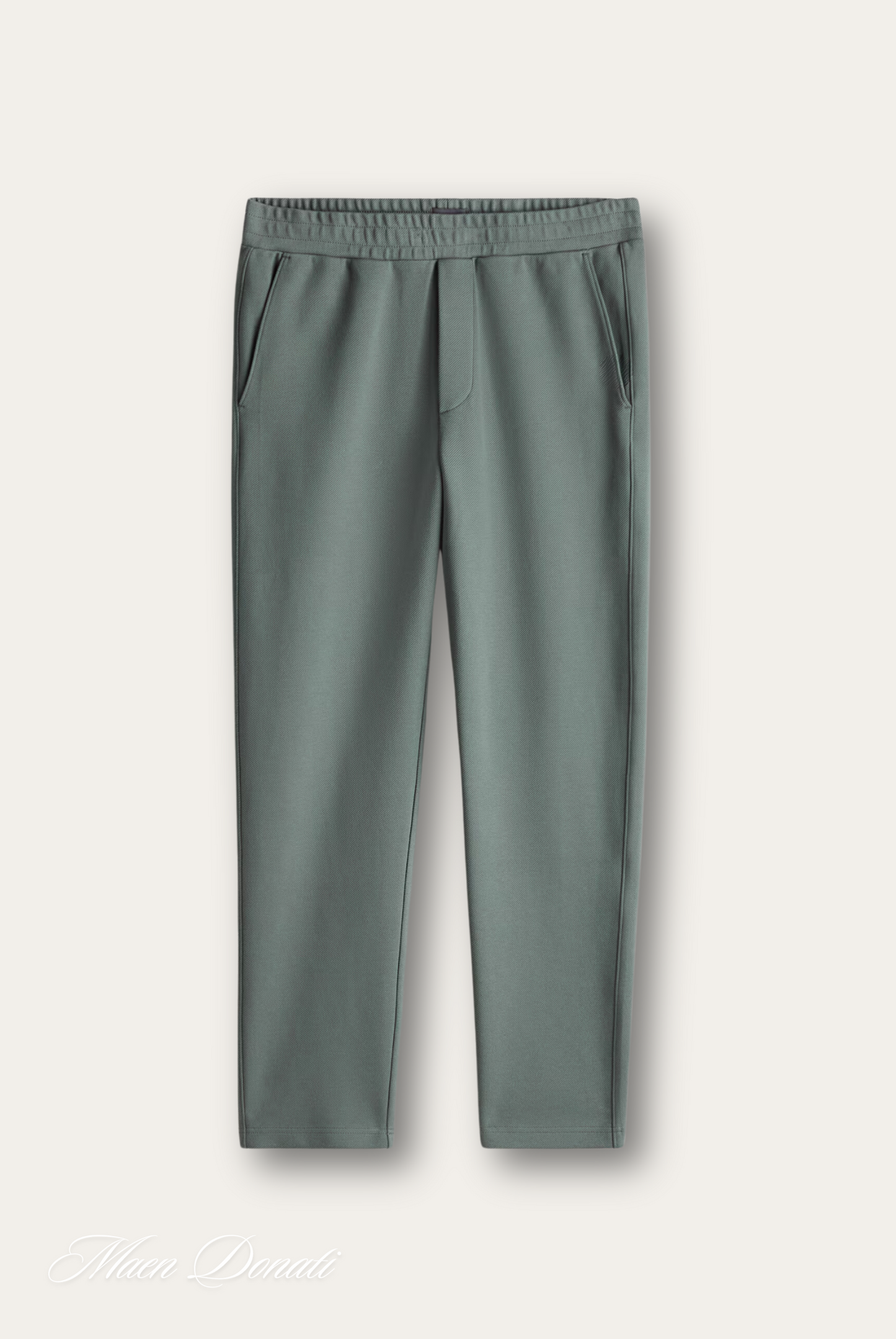 Graue Jogginghose aus Baumwolle, elastischer Bund, seitliche Taschen, bequeme Sportbekleidung.