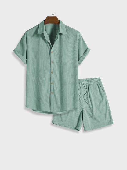 Herren-Cordhose für den Sommer mit Knopfverschluss – Sven