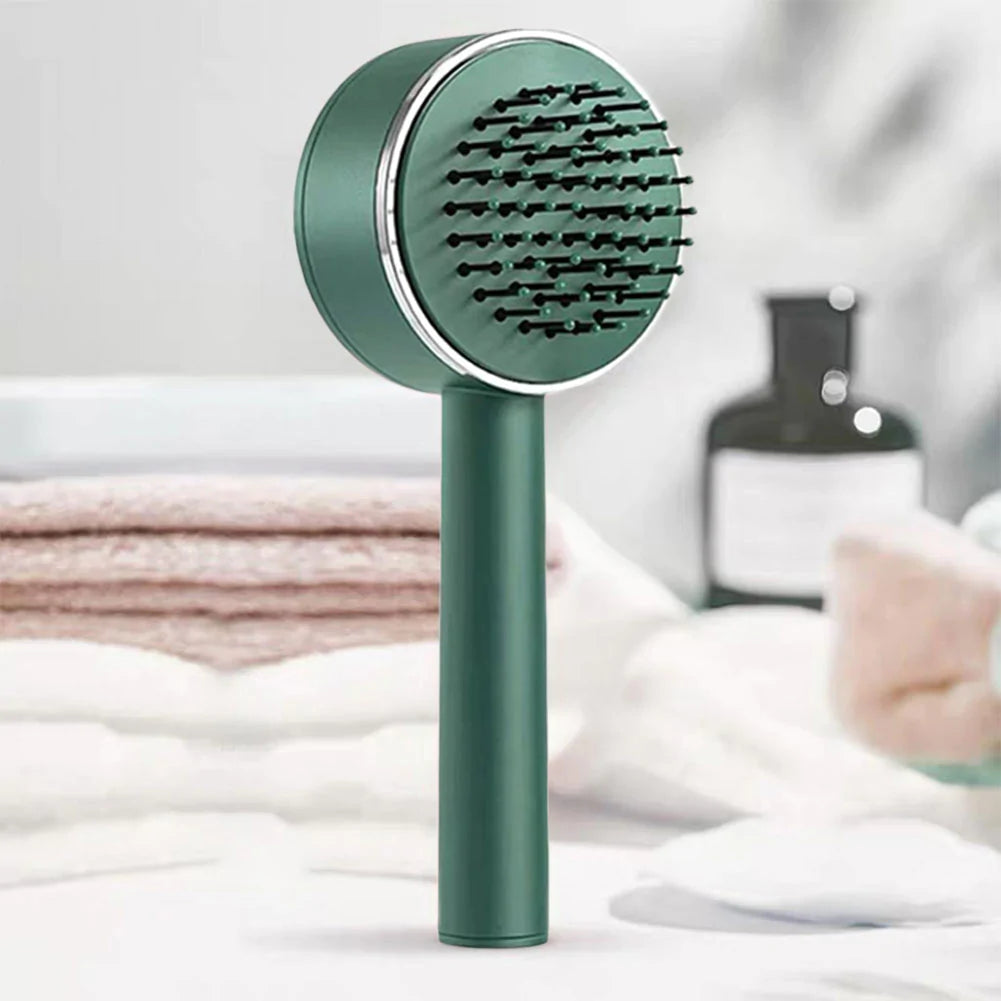 Grüner Duschkopf mit Massagefunktion, modernes Design, Badezimmerzubehör, umweltfreundlich.