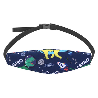 Gürteltasche Kinder, Dinosaurier-Design, blau, verstellbar, Freizeit, Reisen, Polyester.