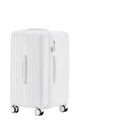 Hartschalen-Koffer | Erweiterbar | Anti-RFID | TSA-Schloss | 4 Rollen-Weiß-S (39 L)-Luzern Mode