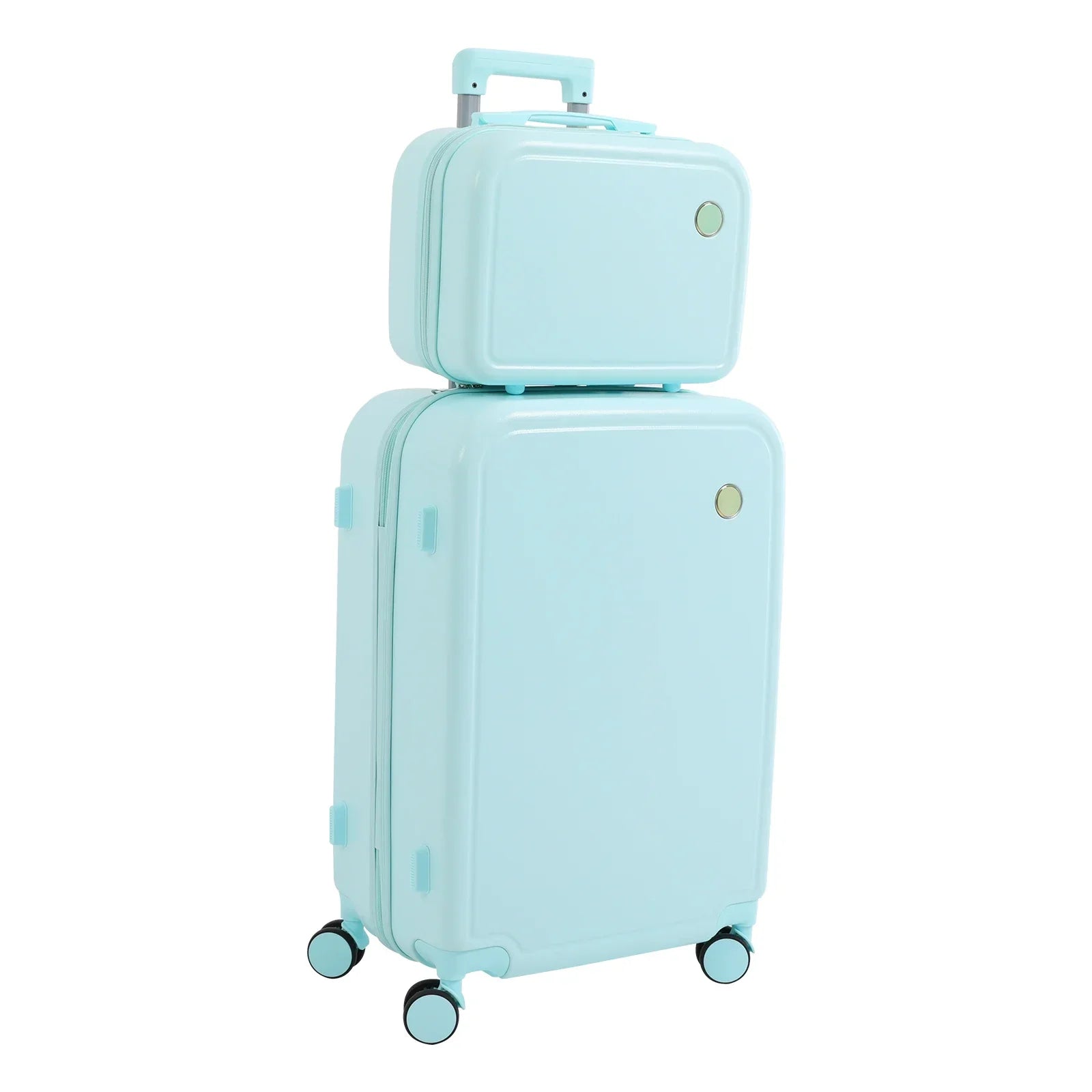 Duo Hartschalen-Kofferset | Kosmetikkoffer | Handgepäck | Unifarbe-Luzern Mode