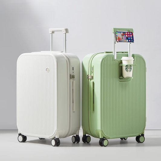 Hartschalen-Reisekoffer | Leicht | Robust | Integrierte Halter-Luzern Mode