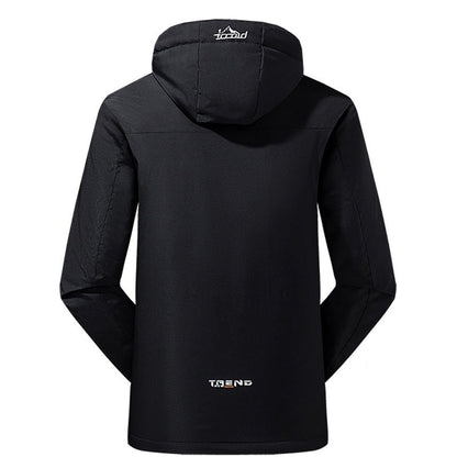 Herrenparka mit abnehmbarer Kapuze – Victor