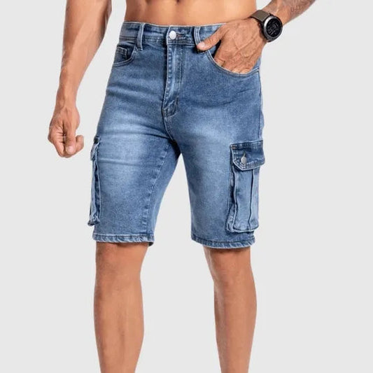 Denim Shorts Herren Sommer | Cargo Style | Bequem | Pflegeleicht | Jonas Look-Luzern Mode