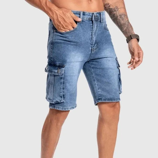 Denim Shorts Herren Sommer | Cargo Style | Bequem | Pflegeleicht | Jonas Look-S-Luzern Mode