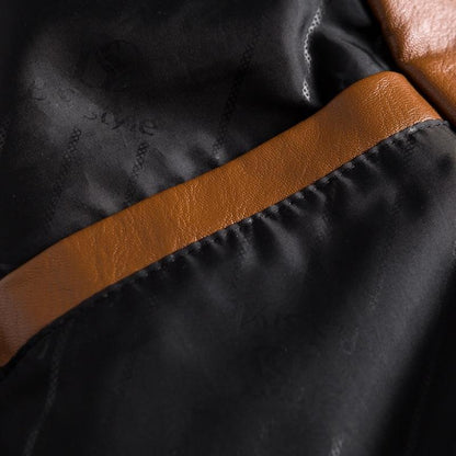 Herren Blazer | Lammleder | Einfarbig | Zwei Knopf Frontverschluss-Luzern Mode