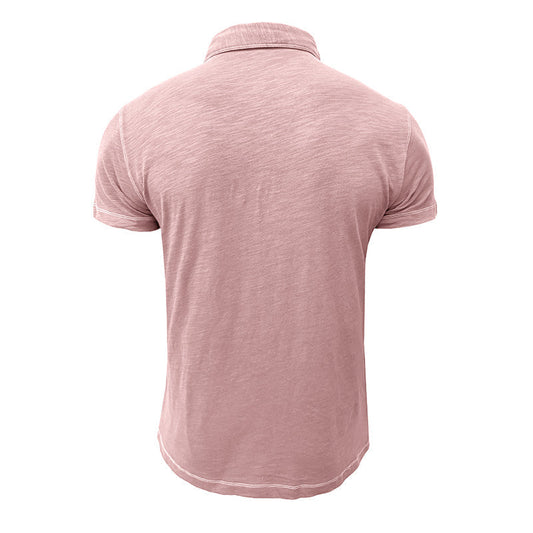 Herren-Poloshirt | Baumwolle | Kurze Ärmel | Kragen | Knopfleiste -Luzern Mode