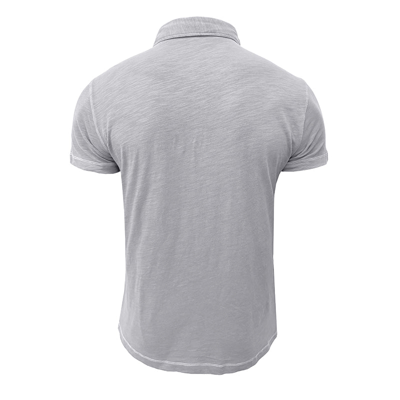 Herren-Poloshirt | Baumwolle | Kurze Ärmel | Kragen | Knopfleiste -Luzern Mode