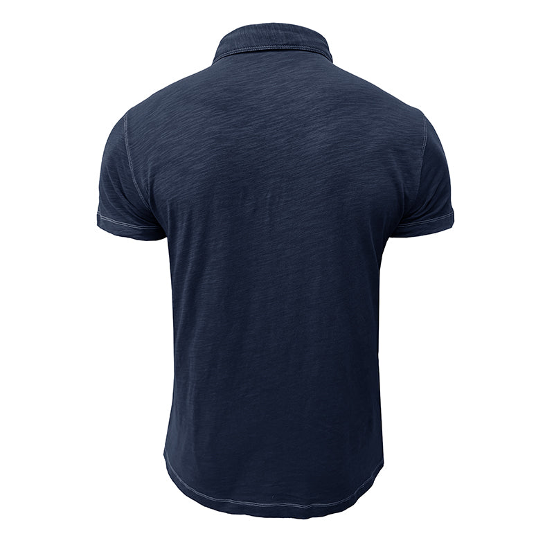 Herren-Poloshirt | Baumwolle | Kurze Ärmel | Kragen | Knopfleiste -Luzern Mode