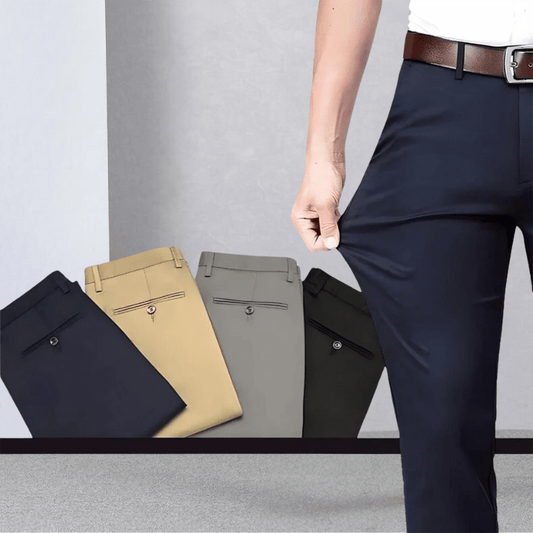 Herren Stretchhose, verschiedene Farben, elastisch, bequem, modisch, Business Casual.