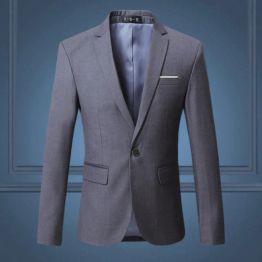 Grauer Herrenanzug, Slim Fit, Business Casual, hochwertig, elegant, für große Größen.