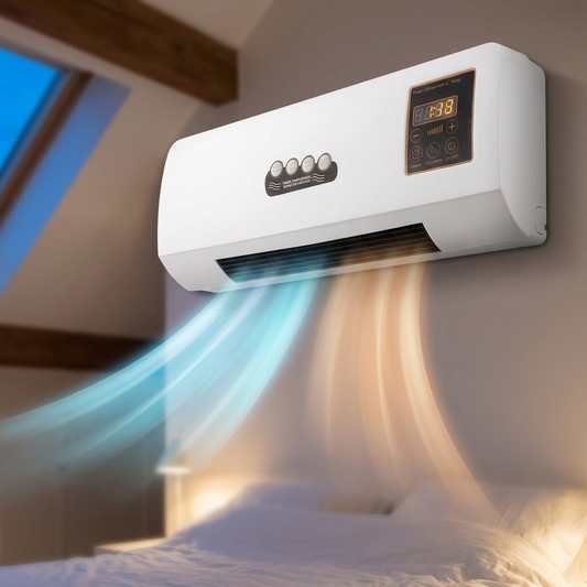 1800W Wall-Mounted AC Unit – 4-in-1 Cooling, Heating, Fan & Dehumidifier 1