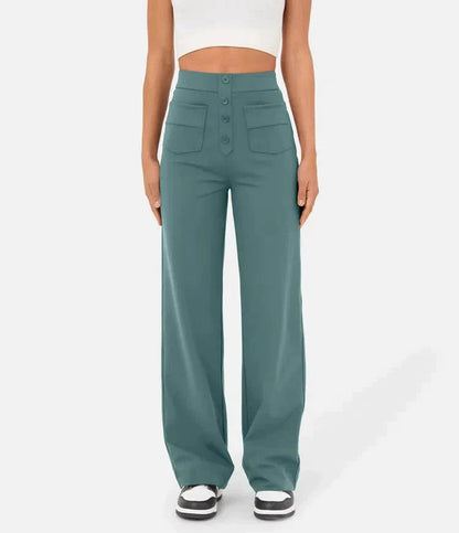 Elastische Hohe Taille Damenhose - Isabeau