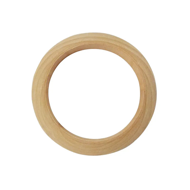 Holzring, naturbelassen, rund, für DIY-Projekte, Basteln, Dekoration, 10 cm Durchmesser.