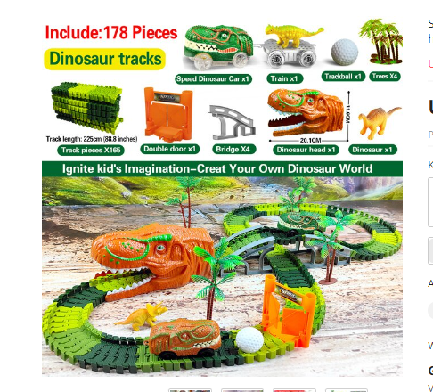 Eisenbahn-Spielset – DinoTrack