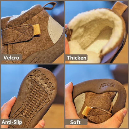 Gefütterte Winterstiefel für Kinder mit Klettverschluss – FrostPace (1+1 Gratis) – Winterzauber Edition