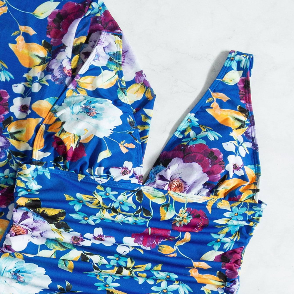 3-teiliges blaues Bikini-Set mit vorteilhaftem Schnitt – Marisse